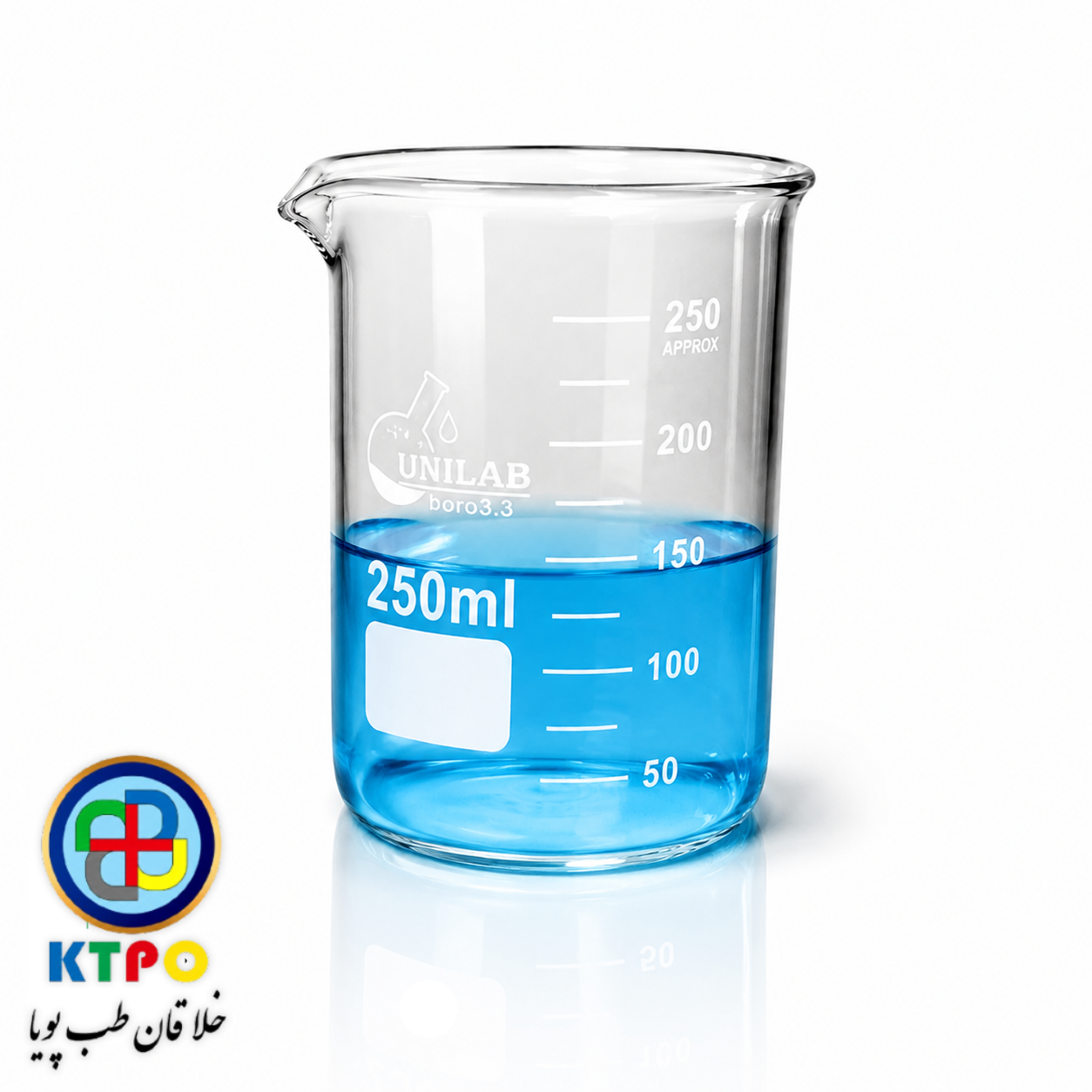 beaker-250-ml-unilab-1 بشر 250 میلی لیتر یونی لب
